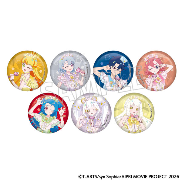 映画ひみつのアイプリ まんかいバズリウムライブ！ ホログラムキャラバッジコレクション/B 7個入りBOX[ムービック]《０３月予約》