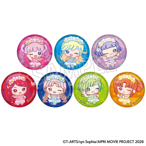 映画ひみつのアイプリ まんかいバズリウムライブ！ ミニキャラバッジコレクション/A 7個入りBOX