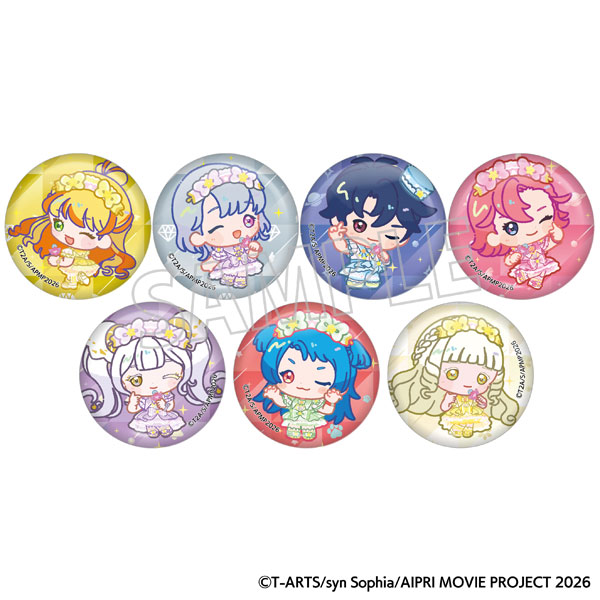 映画ひみつのアイプリ まんかいバズリウムライブ！ ミニキャラバッジコレクション/B 7個入りBOX