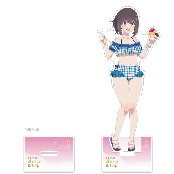 [日々は過ぎれど飯うまし]描き下ろし特大アクリルスタンド(河合まこ/水着)[カーテン魂]《０５月予約》