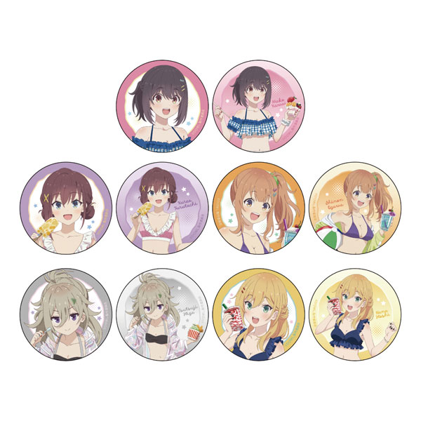 [日々は過ぎれど飯うまし]トレーディング缶バッジ(水着) 10個入りBOX