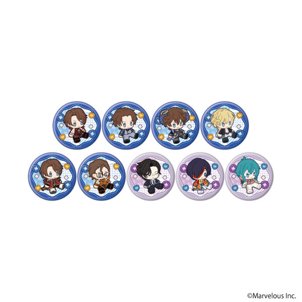 缶バッジ「千銃士：Rhodoknight」56/公式イラスト 9個入りBOX