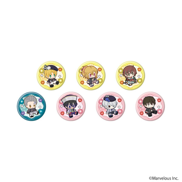 缶バッジ「千銃士：Rhodoknight」57/公式イラスト 7個入りBOX