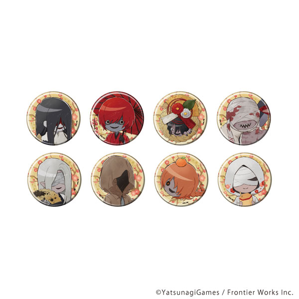 缶バッジ「文字化化」02/正月ver. グラフアートイラスト 8個入りBOX