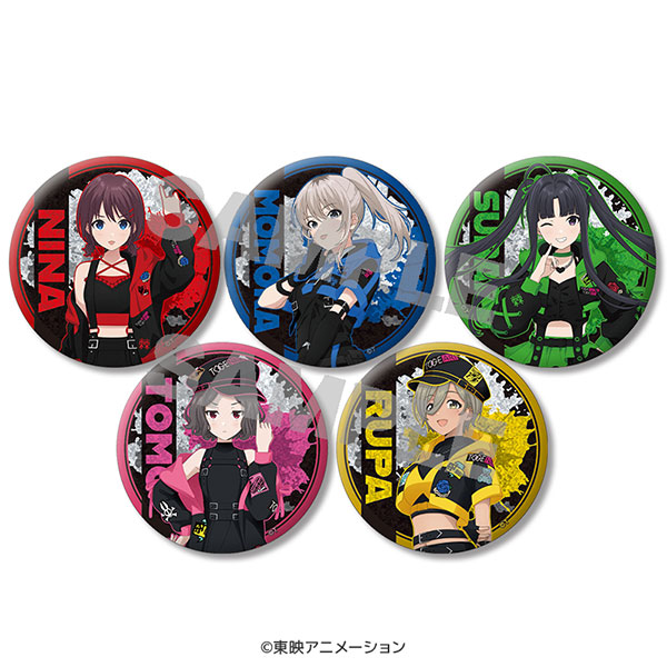 ガールズバンドクライ グリッター缶バッジ サイバーパンクver. 5個入りセット