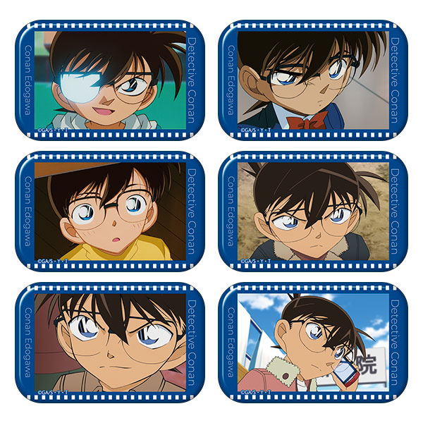 名探偵コナン スクエア缶バッジコレクション 江戸川コナンver. vol.2　6個入りBOX[ムービック]《０４月予約》