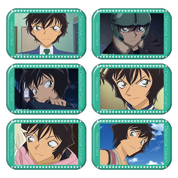 名探偵コナン スクエア缶バッジコレクション 世良真純ver. vol.2 6個