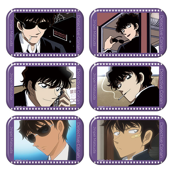 名探偵コナン スクエア缶バッジコレクション 松田陣平ver. 6個入りBOX[ムービック]《０４月予約》
