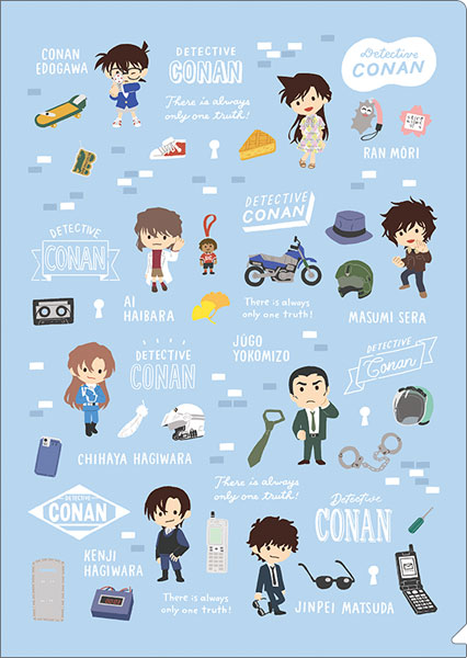 名探偵コナン クリアファイル ゆるパレット F柄[ムービック]《０４月予約》