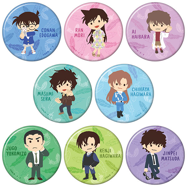 名探偵コナン キャラバッジコレクション ゆるパレット F柄 8個入りBOX