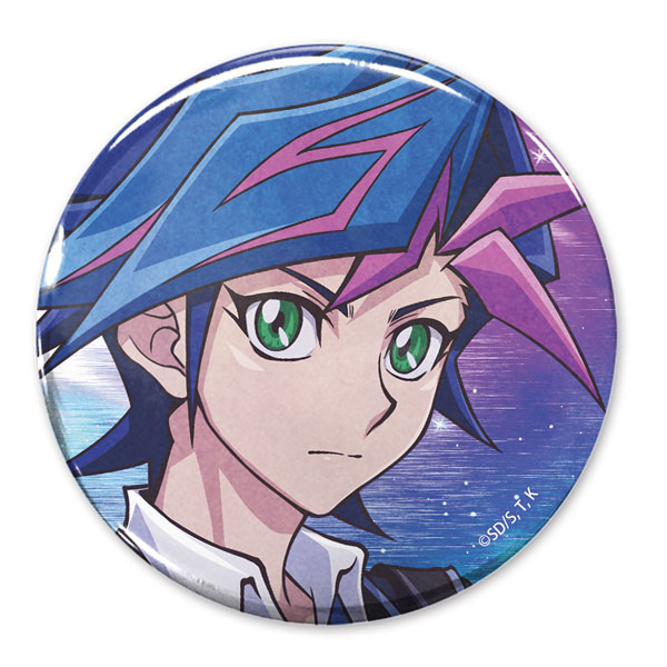 遊☆戯☆王VRAINS 描き下ろし 藤木遊作 65mm缶バッジ オフモードの決闘