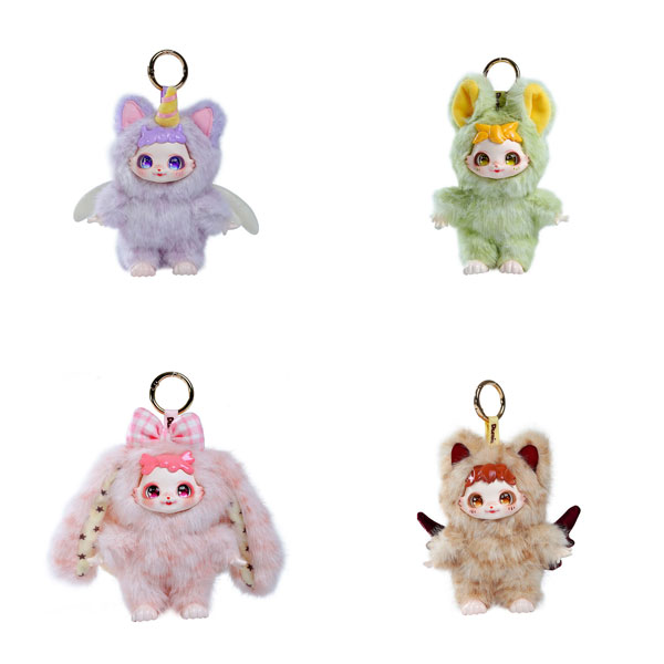 森野スターファンタジー精霊 ソフビ付きぬいぐるみ シリーズ ブラインドボックス 4個入りBOX