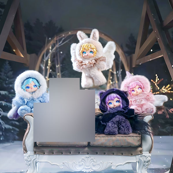 Aria 雪跡のささやき ソフビ付きぬいぐるみ チャーム ブラインドボックス 4個入りBOX