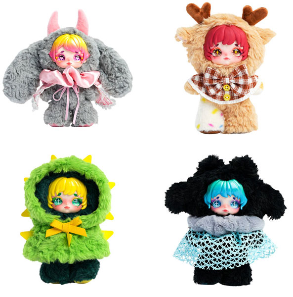 おやすみユートピア ソフビ付きぬいぐるみシリーズ ブラインドボックス 4個入りBOX