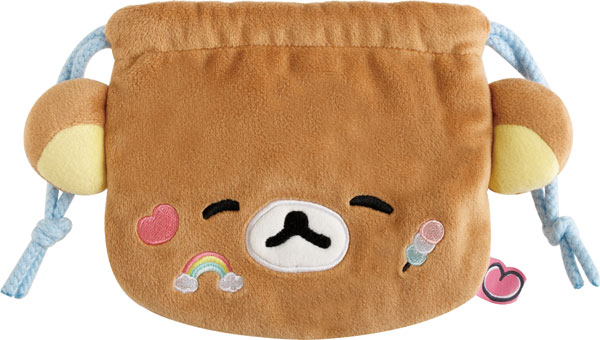 CA86101 リラックマ ゆるゆるぽかぽかシリーズ ぬいぐるみ巾着 リラックマ