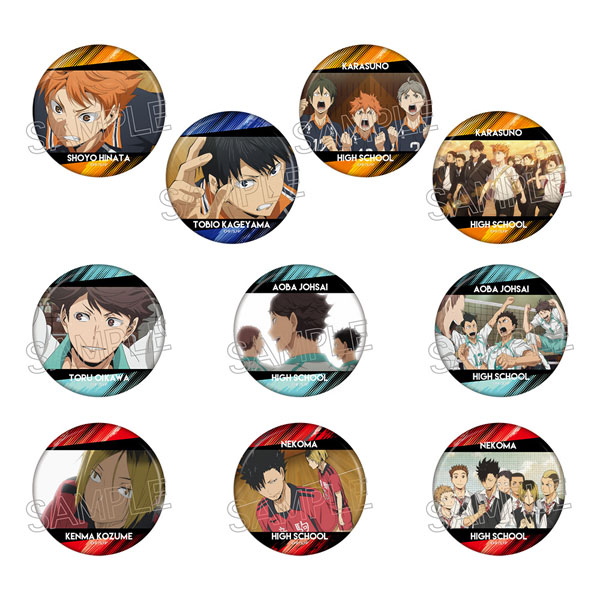 ハイキュー！！ 百面相缶バッジ-Lサイズ- 10個入りBOX