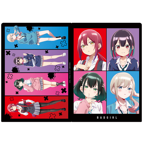 ばっどがーる クリアファイル 優＆亜鳥＆涼＆るら ティザービジュアルver.[アズメーカー]《在庫切れ》