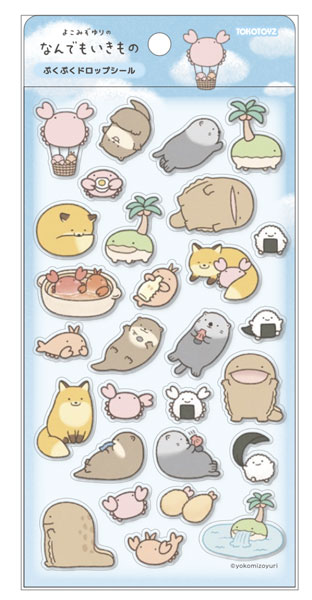 ぷくぷくドロップシール なんでもいきもの（再販）[ライフスタイルカンパニー]《０５月予約》