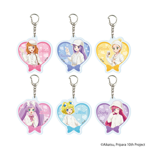 アクリルキーホルダー「アイカツ！×プリパラ THE MOVIE -出会いのキセキ！-」02/描き下ろしイラスト 6個入りBOX