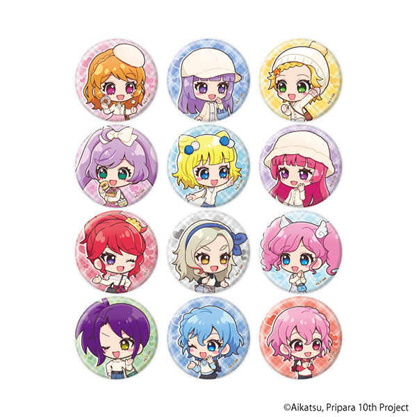 缶バッジ「アイカツ！×プリパラ THE MOVIE -出会いのキセキ！-」03/ミニキャライラスト 12個入りBOX