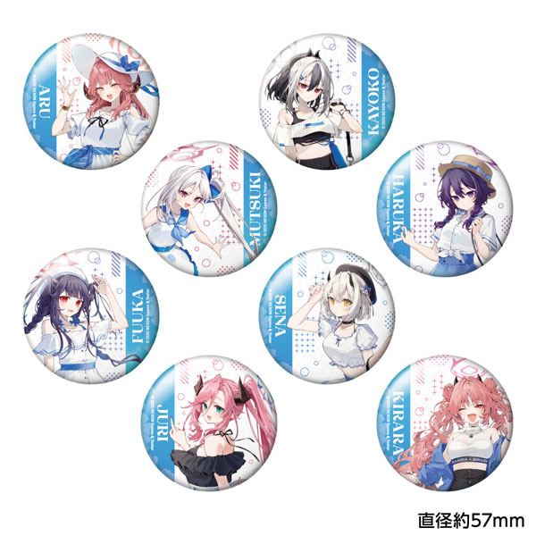 ブルーアーカイブ -Blue Archive- トレーディング描き下ろし缶バッジ 4.5th Anniversary POP UP STORE 8個入りBOX