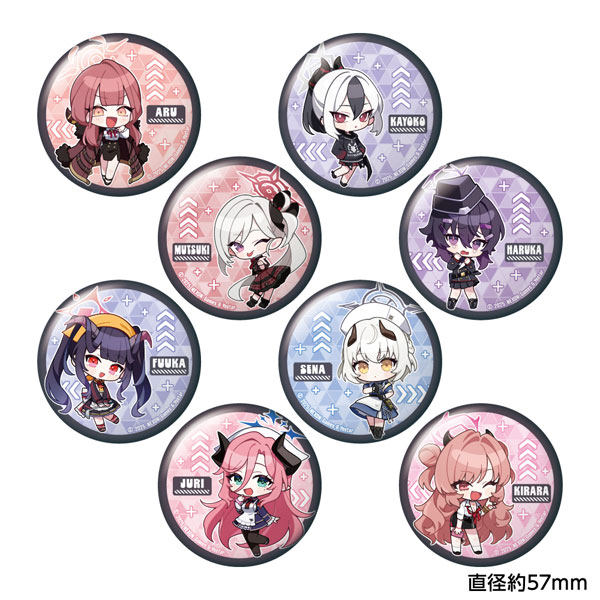 ブルーアーカイブ -Blue Archive- トレーディングちびキャラ缶バッジ 4.5th Anniversary POP UP STORE 8個入りBOX