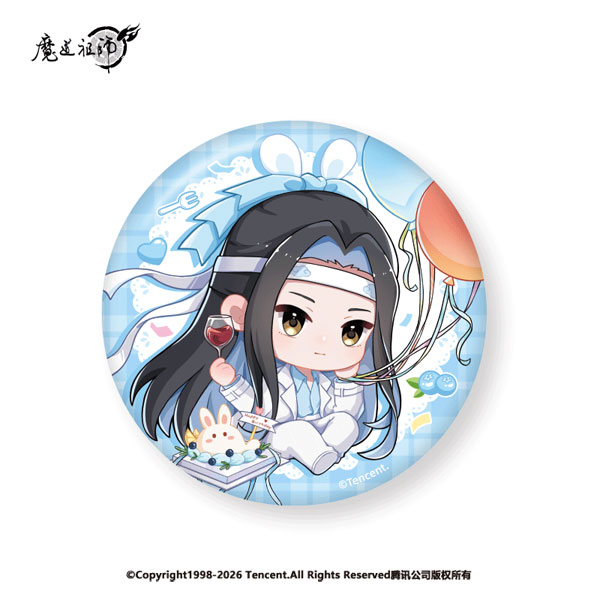 アニメ「魔道祖師」 誕生日Ver. デフォルメ 缶バッジ 藍忘機[南漫社