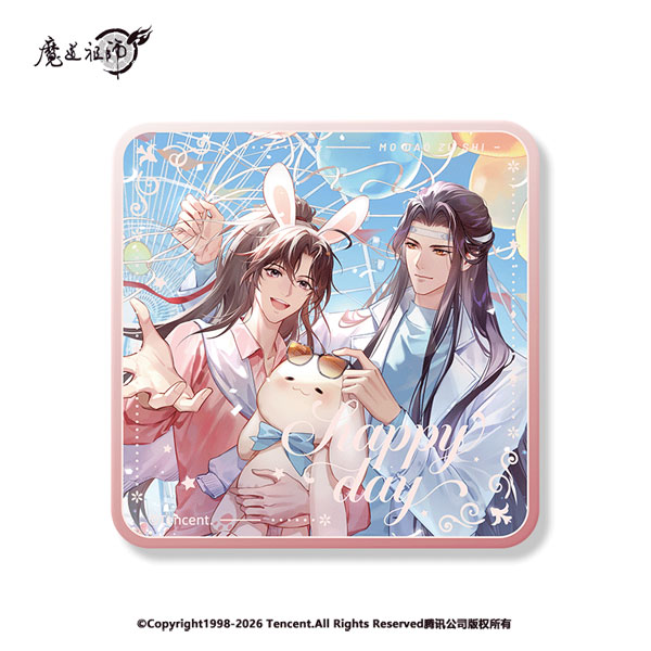 アニメ「魔道祖師」 風柔茸甘Ver. 缶バッジ 魏無羨＆藍忘機[南漫社