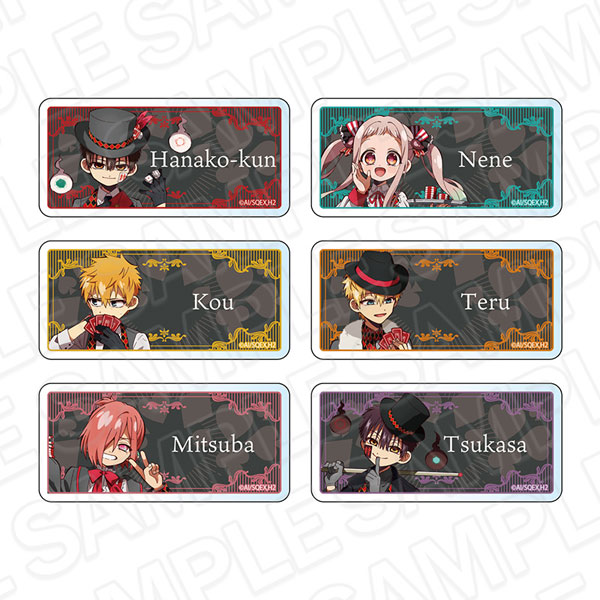 TVアニメ「地縛少年花子くん2」 お名前バッジ(ランダム) カジノ ver. 6個入りセット