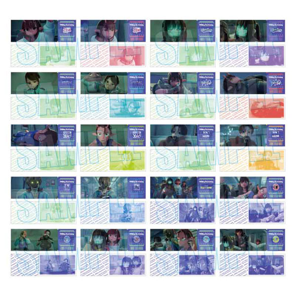 アニメ『銀河特急 ミルキー☆サブウェイ』 トレーディング列車チケット風カード 10パック入りセット