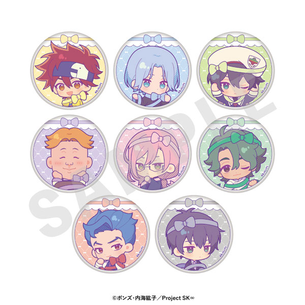 オリジナルTVアニメ「SK∞ エスケーエイト」 ミニキャラリボンシリーズ トレーディング缶バッジ 8個入りセット