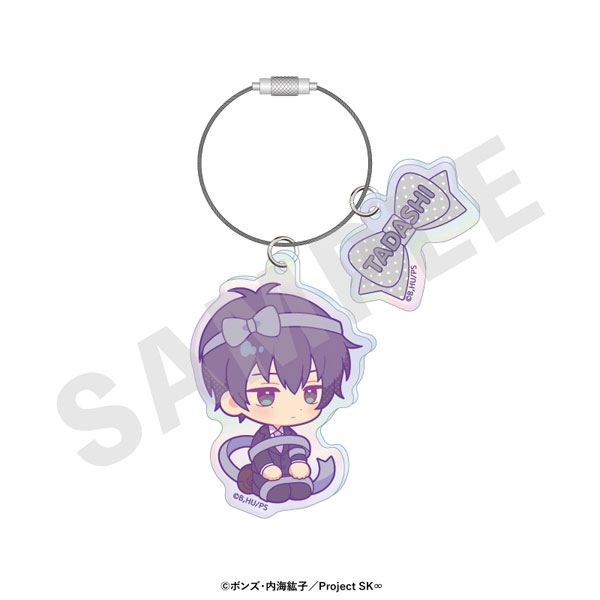 オリジナルTVアニメ「SK∞ エスケーエイト」 ミニキャラリボンシリーズ オーロラアクリルキーホルダー(忠)[coly]《発売済・在庫品》