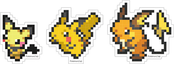 ポケットモンスター モバイルステッカー ピチュー＆ピカチュウ＆ライチュウ[グルマンディーズ]《０４月予約》