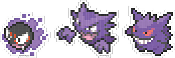 ポケットモンスター モバイルステッカー ゴース＆ゴースト＆ゲンガー