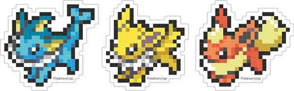 ポケットモンスター モバイルステッカー シャワーズ＆サンダース