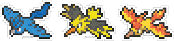 ポケットモンスター モバイルステッカー フリーザー＆サンダー＆ファイヤー[グルマンディーズ]《０４月予約》