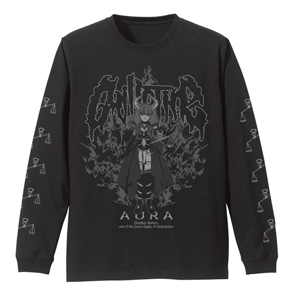 葬送のフリーレン アウラ 袖リブロングスリーブTシャツ/BLACK-M[コスパ]《在庫切れ》