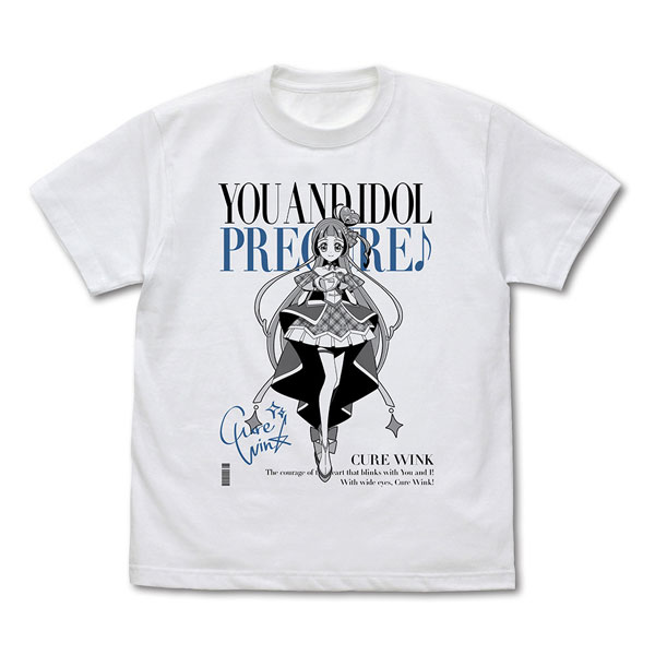 キミとアイドルプリキュア♪ キュアウインク Tシャツ/WHITE-L（再販）[コスパ]《０７月予約》