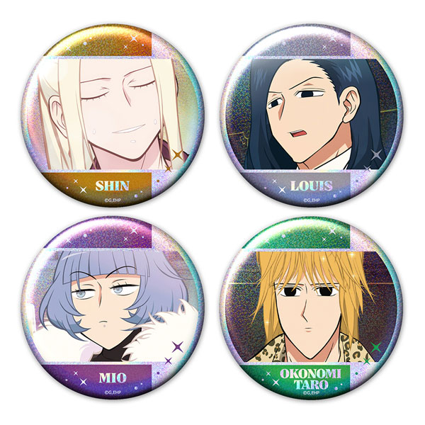 アニメ「えぶりでいホスト」 ホログラム缶バッジ4個セット シン＆ルイ