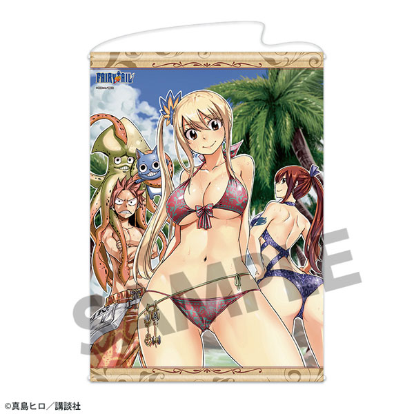 FAIRY TAIL B2タペストリー ナツ＆ルーシィ＆ハッピー＆エルザ[ホビーストック]《発売済・在庫品》