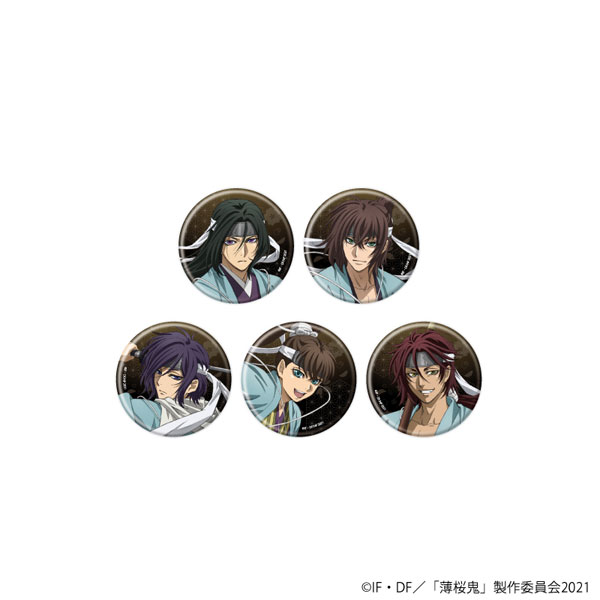 缶バッジ「TVアニメ『薄桜鬼』」01/描き下ろしイラスト 5個入りBOX