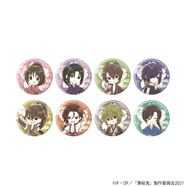 缶バッジ「TVアニメ『薄桜鬼』」02/グラフアートイラスト 8個入りBOX