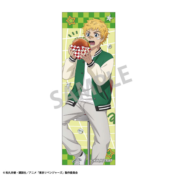 東京リベンジャーズ ロングスクエア缶バッジ 花垣武道 Welcome diner[カミオジャパン]《０４月予約》