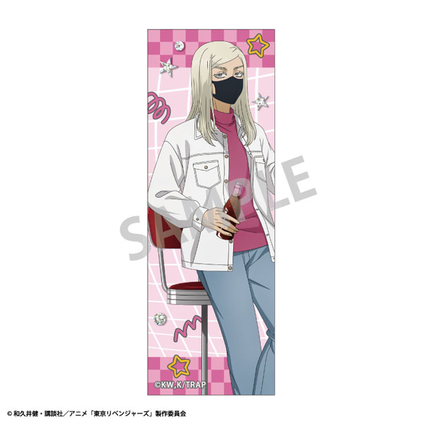 東京リベンジャーズ ロングスクエア缶バッジ 三途春千夜 Welcome diner[カミオジャパン]《０４月予約》