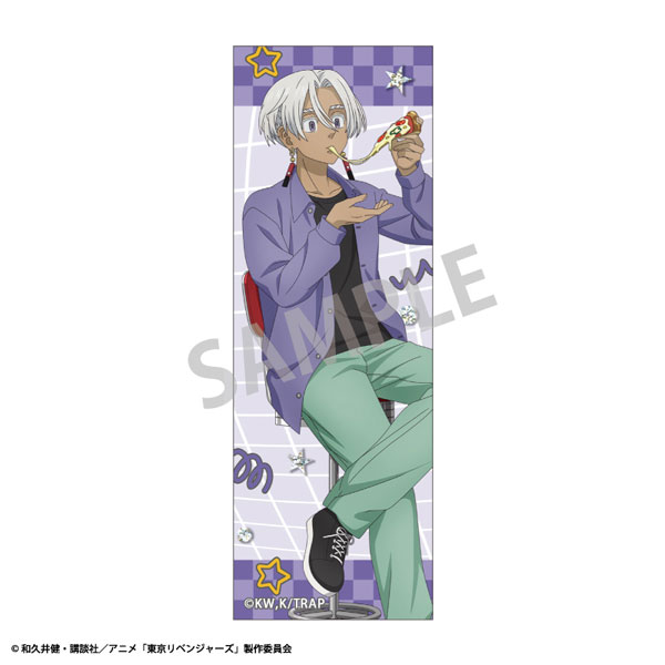 東京リベンジャーズ ロングスクエア缶バッジ 黒川イザナ Welcome diner[カミオジャパン]《０４月予約》