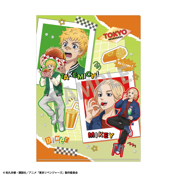 東京リベンジャーズ A4シングルクリアファイル 花垣武道・佐野万次郎 Welcome diner[カミオジャパン]《０４月予約》