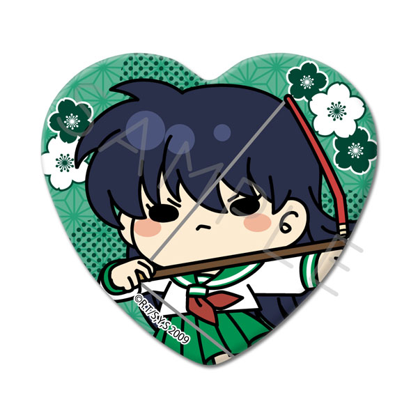 犬夜叉』 ハート型缶バッジ M-B(日暮かごめ)[シンクイノベーション