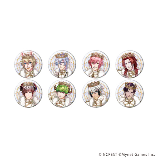 ホログラム缶バッジ(57mm)「夢王国と眠れる100人の王子様」16/公式イラスト 8個入りBOX