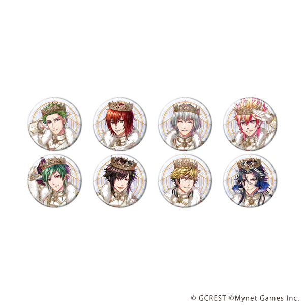 ホログラム缶バッジ(57mm)「夢王国と眠れる100人の王子様」17/公式イラスト 8個入りBOX