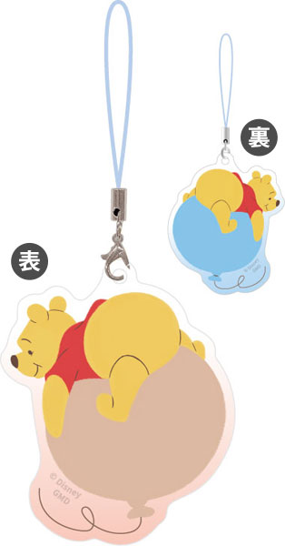 ディズニーキャラクター 光るモバイルストラップ くまのプーさん